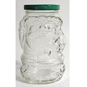 1960s Vintage Kraft Santa Claus Mayonnaise or Jelly Jar
